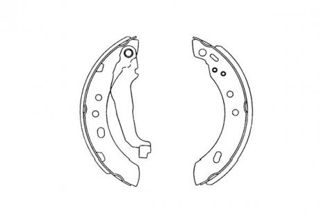 Гальмівні колодки (набір) PARTS KAVO KBS7401