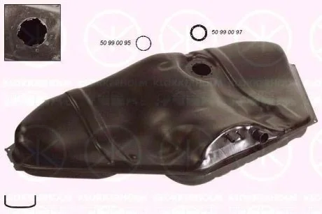 Фото 1 - топливный бак KLOKKERHOLM 5076 006 Топливный бак KLOKKERHOLM 5076 006 (фото 1)