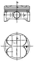 Поршень KOLBENSCHMIDT 40086610