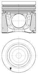 Поршень KOLBENSCHMIDT Kolbenschmidt 40270600