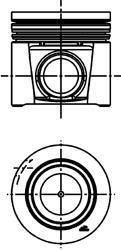 Поршень KOLBENSCHMIDT 40286600 (фото 1)