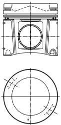 Поршень KOLBENSCHMIDT 40448601