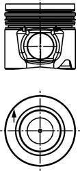Поршень KOLBENSCHMIDT 40652610