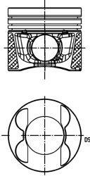 Поршень KOLBENSCHMIDT 40776610 (фото 1)