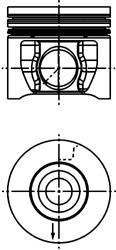Поршень KOLBENSCHMIDT 40 830 610