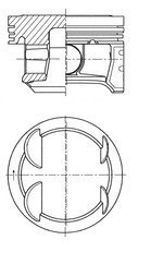 Поршень двигуна 73,40 A 12 XEL KOLBENSCHMIDT 41006600