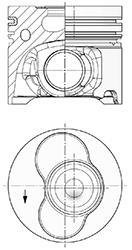 Поршень KOLBENSCHMIDT 41092600