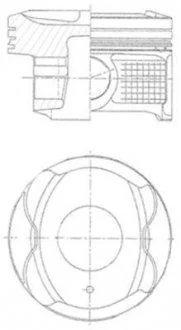 Поршень двигуна TOYOTA 71,00 Kolbenschmidt 41250600