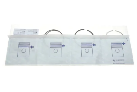 Поршневі кільця VW 71,000 (к-т 3шт) Kolbenschmidt 800117410000