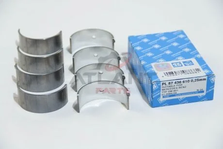 Вкладиші шатунні 0,25Mercedes Benz M601 Kolbenschmidt 87436610