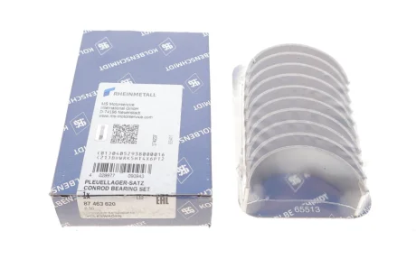 Вкладыши шатунов, 2.4D 0.50mm Kolbenschmidt 87463620