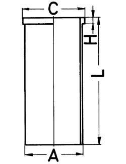 Гільза циліндра KOLBENSCHMIDT 88588190