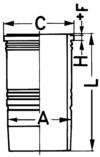 Гільза циліндра KOLBENSCHMIDT 89390110