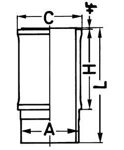 Гільза циліндра KOLBENSCHMIDT 89645110