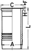 Гильза цилиндра KOLBENSCHMIDT 89826110