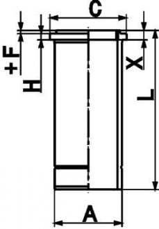 Гільза циліндра KOLBENSCHMIDT 89846110