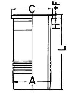 Гильза цилиндра KOLBENSCHMIDT 89895110