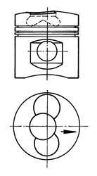 Поршень KOLBENSCHMIDT 90915700