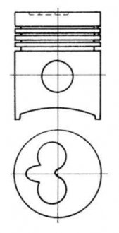 Поршень KOLBENSCHMIDT 91007600