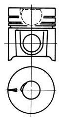 Поршень KOLBENSCHMIDT 92656600