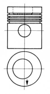 Поршень (діаметр 97мм, STD) KOLBENSCHMIDT 93882600