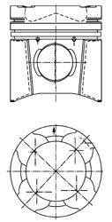 Поршень KOLBENSCHMIDT 94846600