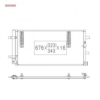 Радиатор кондиционера KOYORAD CD440690