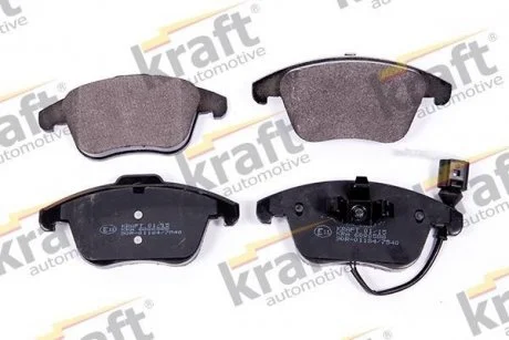 Гальмівні колодки дискові 24332 AUTOMOTIVE KRAFT 6000588