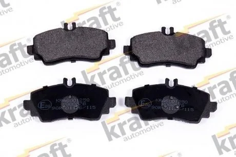 Комплект гальмівних накладок, дискове гальмо KRAFT 6001250