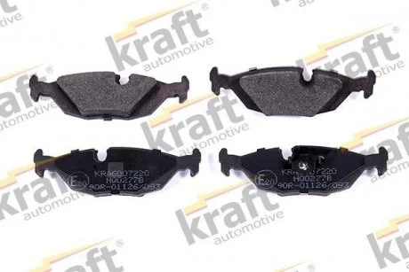 Комплект гальмівних накладок, дискове гальмо KRAFT 6007220
