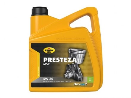 Фото масло моторное Presteza MSP 5W-30 (4 л) KROON OIL 35137 Масло моторное Presteza MSP 5W-30 (4 л) KROON OIL 35137