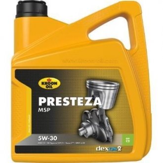 Мастило моторне PRESTEZA MSP 5W-30 4л KROON OIL 35137