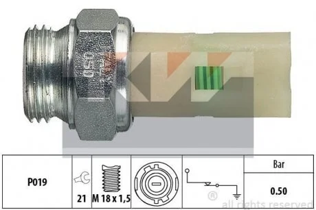 Датчик тиску мастила KW 500075