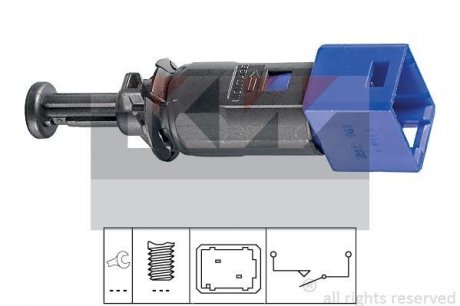 Вимикач ліхтаря сигналу гальма. Выключатель, привод сцепления (Tempomat). Выключатель, привод сцепления (управление двигателем) KW 510195