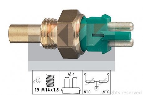 Датчик температури рідини охолодження. Датчик, температура охлаждающей жидкости. Датчик, температура охлаждающей жидкости KW 530140