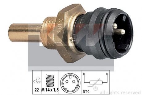 Датчик температури рідини охолодження. Датчик, температура охлаждающей жидкости. Датчик, температура охлаждающей жидкости KW 530183 (фото 1)