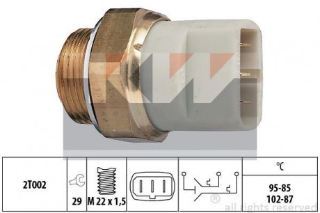 Термовимикач вентилятора радіатора KW 550605