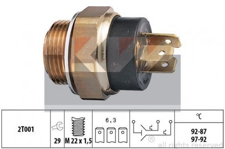 EPS 1.850.612 / CZUJNIK TERM WENT CITROEN BX,C 15,PEUGEOT 205,305,309,405,505 79-93 /-55061 KW 550612