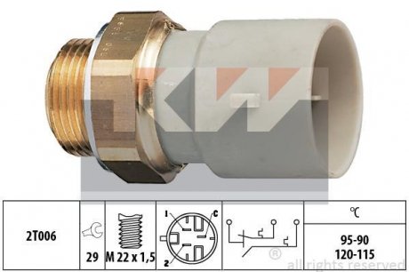 Термовимикач вентилятора радіатора KW 550655