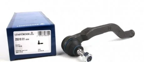Фото наконечник поперечної кермової тяги LEMFORDER 2551001 Наконечник поперечної кермової тяги LEMFORDER 2551001