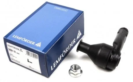 Фото наконечник рульової тяги, прав, пер LEMFORDER 3409101 Наконечник рульової тяги, прав, пер LEMFORDER 3409101