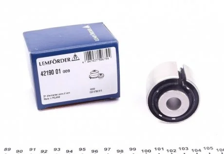 Фото с/блок заднього важеля 42х12,5х45,5 (ниж. перед.) AUDI A4 ALLROAD B8, A4 ALLROAD B9, A4 B8, A4 B9, A5, A6 ALLROAD C7, A6 C7, A6 C8, A7, A8 D4, Q5, Q7 1.8-6.3 06.07- LEMFORDER 42190 01 С/блок заднього важеля 42х12,5х45,5 (ниж. перед.) AUDI A4 ALLROAD B8, A4 ALLROAD B9, A4 B8, A4 B9, A5, A6 ALLROAD C7, A6 C7, A6 C8, A7, A8 D4, Q5, Q7 1.8-6.3 06.07- LEMFORDER 42190 01