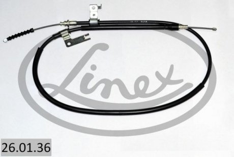 Трос ручного тормоза LINEX 260136 (фото 1)