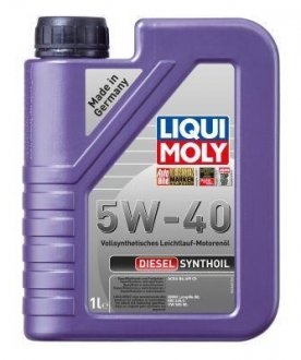 Л DIESEL SYNTHOIL 5W-40 олива двигуна ACEA A3/B4, API CF, BMW Longlife-98 | MB 229.3 | VW 505 00 LIQUI MOLY 1340