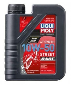 Л RACING SYNTH 4T 10W-50 масло мотор. 4-такт. синт. для мотоциклів LIQUI MOLY 1502