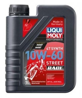 Масло для 4-х тактных двигателей Racing Synth 4T 10W-60 1L LIQUI MOLY 1525