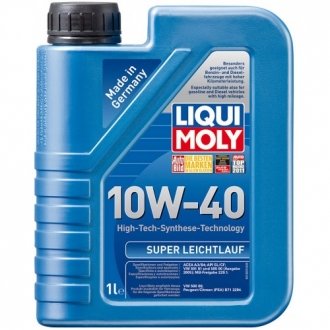 Л SUPER LEICHTLAUF MOTOROIL 10W-40 масло мотор.півс. LIQUI MOLY 1928