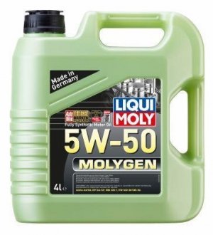 Л MOLYGEN олива двигун. синтетична 5W-50 ACEA A3/B3, API SJ, MB 229.1, VW 502 00, VW 505 00 LIQUI MOLY 2543 (фото 1)