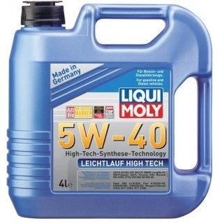 Л Leichtlauf High Tech 5W-40 масло моторне синтетичне API CF/SN, ACEA A3/B4, BMW LL-01, MB: 229.5, LIQUI MOLY 2595 (фото 1)