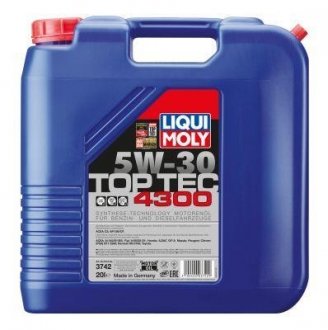 Масло моторное Top Tec 4300 5W-30 (20 л) LIQUI MOLY 3742 (фото 1)